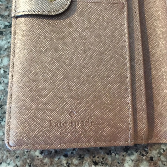 Kate Spade Laurel Way Stacy Metallic Gold Wallet - Picture 6 of 8